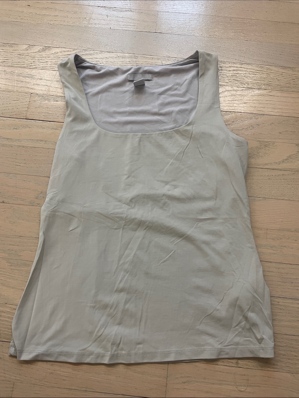 H&M Scoop Neck Tank Top in Light Beige